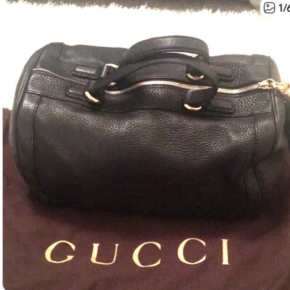 Gucci Black Leather Soho Boston Bag - Picture 1 of 10